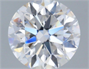 Lab Grown Diamond 1.08 Carats, Round with Very Good Cut, D Color, VVS2 Clarity and Certified by IGI