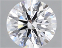 Lab Grown Diamond 1.08 Carats, Round with Ideal Cut, D Color, VS1 Clarity and Certified by IGI
