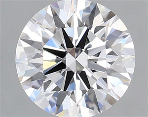 Picture of Lab Grown Diamond 1.08 Carats, Round with Ideal Cut, D Color, VS1 Clarity and Certified by IGI