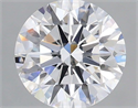 Lab Grown Diamond 1.08 Carats, Round with Ideal Cut, D Color, VS1 Clarity and Certified by IGI