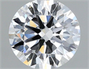 Lab Grown Diamond 1.07 Carats, Round with Ideal Cut, E Color, VVS2 Clarity and Certified by IGI