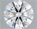 Lab Grown Diamond 1.07 Carats, Round with Ideal Cut, E Color, VVS2 Clarity and Certified by IGI