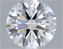 Lab Grown Diamond 1.03 Carats, Round with Ideal Cut, D Color, VVS1 Clarity and Certified by IGI