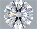Lab Grown Diamond 1.03 Carats, Round with Ideal Cut, D Color, VVS1 Clarity and Certified by IGI