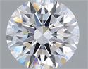 Lab Grown Diamond 1.02 Carats, Round with Excellent Cut, D Color, VVS1 Clarity and Certified by IGI