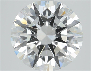 Picture of Lab Grown Diamond 1.00 Carats, Round with Ideal Cut, D Color, VVS2 Clarity and Certified by IGI