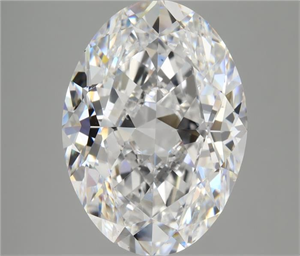 Picture of Natural Diamond 5.01 Carats, Oval with  Cut, D Color, VS2 Clarity and Certified by GIA