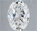Natural Diamond 5.02 Carats, Oval with  Cut, G Color, VVS1 Clarity and Certified by GIA