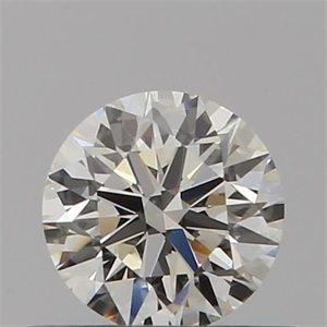Picture of Natural Diamond 0.40 Carats, Round with Excellent Cut, I Color, VVS2 Clarity and Certified by IGI