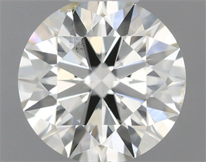 Picture of Natural Diamond 0.55 Carats, Round with Excellent Cut, H Color, SI1 Clarity and Certified by IGI