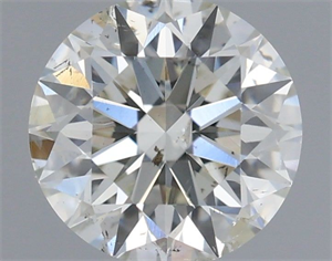 Picture of Natural Diamond 0.70 Carats, Round with Excellent Cut, H Color, SI2 Clarity and Certified by IGI