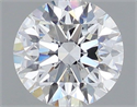 Lab Grown Diamond 1.01 Carats, Round with Ideal Cut, E Color, VS1 Clarity and Certified by IGI