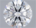 Lab Grown Diamond 1.22 Carats, Round with Ideal Cut, D Color, VVS1 Clarity and Certified by IGI