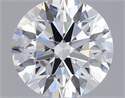 Lab Grown Diamond 1.00 Carats, Round with Ideal Cut, D Color, VVS1 Clarity and Certified by IGI