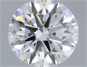Lab Grown Diamond 1.22 Carats, Round with Ideal Cut, D Color, VS1 Clarity and Certified by IGI