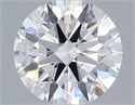 Lab Grown Diamond 1.04 Carats, Round with Ideal Cut, D Color, VS1 Clarity and Certified by IGI