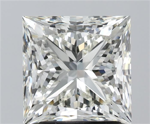 Picture of Natural Diamond 3.01 Carats, Princess with  Cut, I Color, VS1 Clarity and Certified by IGI