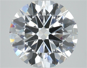 Picture of Lab Grown Diamond 1.09 Carats, Round with Ideal Cut, F Color, VS2 Clarity and Certified by IGI