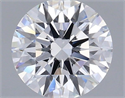 Lab Grown Diamond 1.01 Carats, Round with Ideal Cut, D Color, VVS2 Clarity and Certified by IGI