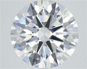 Picture of Lab Grown Diamond 1.04 Carats, Round with Ideal Cut, D Color, VVS2 Clarity and Certified by IGI