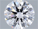 Lab Grown Diamond 1.01 Carats, Round with Ideal Cut, D Color, VVS2 Clarity and Certified by IGI
