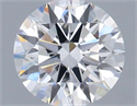 Lab Grown Diamond 1.05 Carats, Round with Ideal Cut, D Color, VS1 Clarity and Certified by IGI