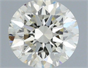 Natural Diamond 0.40 Carats, Round with Excellent Cut, J Color, VS1 Clarity and Certified by IGI