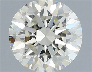 Picture of Natural Diamond 0.40 Carats, Round with Excellent Cut, J Color, VS1 Clarity and Certified by IGI