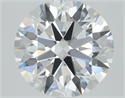 Lab Grown Diamond 1.03 Carats, Round with Ideal Cut, D Color, VVS2 Clarity and Certified by IGI
