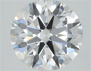 Picture of Lab Grown Diamond 1.03 Carats, Round with Ideal Cut, D Color, VVS2 Clarity and Certified by IGI