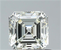 Natural Diamond 1.00 Carats, Asscher with  Cut, I Color, VS1 Clarity and Certified by IGI