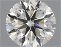 Natural Diamond 0.40 Carats, Round with Very Good Cut, I Color, VVS2 Clarity and Certified by IGI