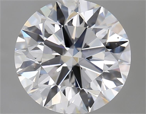 Picture of Natural Diamond 2.70 Carats, Round with Excellent Cut, D Color, VS2 Clarity and Certified by GIA
