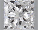 Natural Diamond 0.70 Carats, Princess with  Cut, D Color, VVS1 Clarity and Certified by GIA