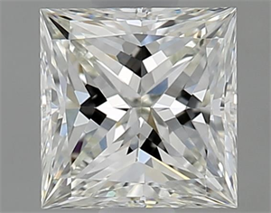 Picture of Natural Diamond 0.70 Carats, Princess with  Cut, I Color, VVS1 Clarity and Certified by GIA