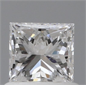 Natural Diamond 0.70 Carats, Princess with  Cut, D Color, SI2 Clarity and Certified by GIA