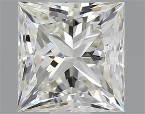 Picture of Natural Diamond 0.91 Carats, Princess with  Cut, I Color, VVS1 Clarity and Certified by GIA