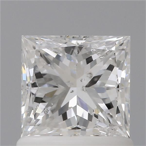 Picture of Natural Diamond 1.00 Carats, Princess with  Cut, E Color, I1 Clarity and Certified by GIA