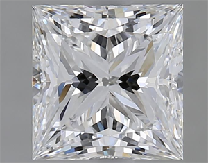 Picture of Natural Diamond 1.63 Carats, Princess with  Cut, D Color, VS1 Clarity and Certified by GIA