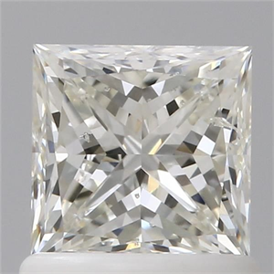 Picture of Natural Diamond 1.01 Carats, Princess with  Cut, J Color, SI2 Clarity and Certified by GIA