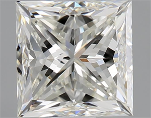 Picture of Natural Diamond 1.00 Carats, Princess with  Cut, J Color, VVS2 Clarity and Certified by GIA