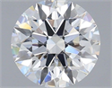 Lab Grown Diamond 1.03 Carats, Round with Ideal Cut, E Color, VS1 Clarity and Certified by IGI