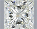Natural Diamond 0.90 Carats, Princess with  Cut, K Color, VVS2 Clarity and Certified by IGI