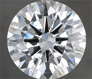 Picture of Natural Diamond 3.85 Carats, Round with Excellent Cut, I Color, SI2 Clarity and Certified by GIA