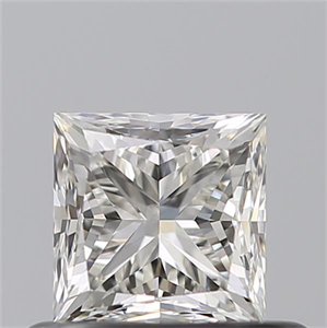 Picture of Natural Diamond 0.50 Carats, Princess with  Cut, I Color, VVS2 Clarity and Certified by GIA