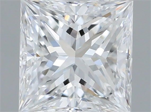 Picture of Natural Diamond 0.50 Carats, Princess with  Cut, D Color, IF Clarity and Certified by GIA