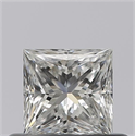 Natural Diamond 0.41 Carats, Princess with  Cut, D Color, VVS1 Clarity and Certified by GIA