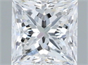 Natural Diamond 0.70 Carats, Princess with  Cut, E Color, VVS2 Clarity and Certified by GIA