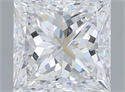 Natural Diamond 0.62 Carats, Princess with  Cut, D Color, IF Clarity and Certified by GIA