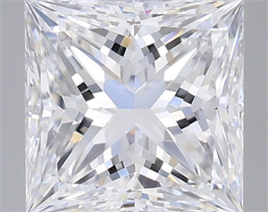 Picture of Natural Diamond 0.50 Carats, Princess with  Cut, D Color, IF Clarity and Certified by GIA